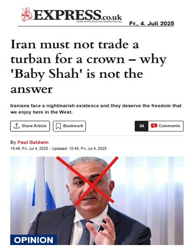 Der Iran darf keinen Turban gegen eine Krone eintauschen – warum „Baby-Schah“ nicht die Antwort ist